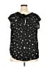 Lauren Conrad 100% Polyester Black Sleeveless Blouse Size XXL - photo 2