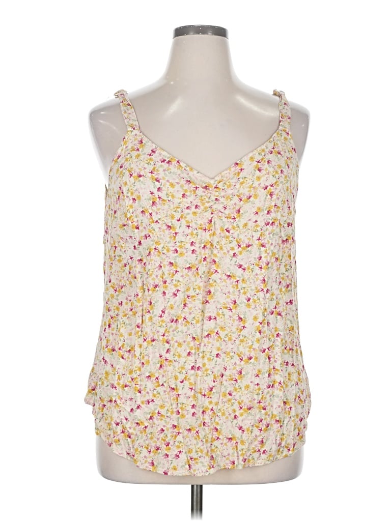 Pre-owned Torrid Tank Top Yellow Sweetheart Neckline Tops