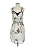 Adelyn Rae Graphic Silver Cocktail Dress Size XS - photo 1