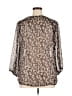 True Grit 100% Polyester Brown 3/4 Sleeve Blouse Size XL - photo 2