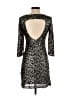 Charlie Jade Graphic Silver Cocktail Dress Size XS - photo 2