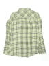 Justice 100% Rayon Plaid Green Long Sleeve Button-Down Shirt Size 16 - photo 2