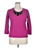 August Silk Purple 3/4 Sleeve Top Size XL - photo 1