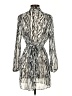 Three Eighty Two 100% Polyester Animal Print Silver Cocktail Dress Size S - photo 2