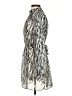 Three Eighty Two 100% Polyester Animal Print Silver Cocktail Dress Size S - photo 5