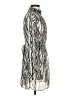 Three Eighty Two 100% Polyester Animal Print Silver Cocktail Dress Size S - photo 4