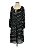 Chic Connection 100% Rayon Paisley Black Casual Dress Size S - photo 1