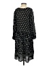 Chic Connection 100% Rayon Paisley Black Casual Dress Size S - photo 2