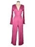 Blank London Solid Pink Jumpsuit Size L - photo 1