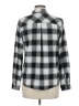 Maurices Plaid Gray Long Sleeve Button-Down Shirt Size M - photo 2