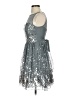 Ruby Rox 100% Polyester Stars Silver Cocktail Dress Size 5 - photo 5