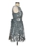 Ruby Rox 100% Polyester Stars Silver Cocktail Dress Size 5 - photo 4