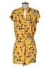 Old Navy 100% Rayon Floral Yellow Romper Size M - photo 2