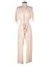 Knot Sisters Solid Ivory Pink Jumpsuit Size S - photo 1