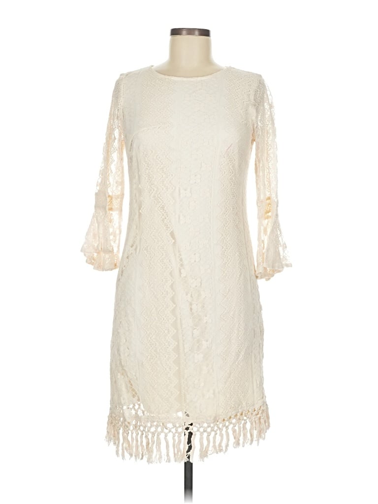 Pre-owned Charming Charlie Cocktail Dress In White