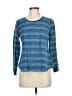 Jaclyn Intimates 100% Polyester Blue Long Sleeve T-Shirt Size M - photo 1