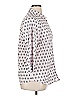 Foxcroft 100% Cotton Print White 3/4 Sleeve Button-Down Shirt Size 14 - photo 4