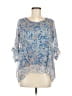 TINA Stephens Blue 3/4 Sleeve Blouse Size M (estimated) - photo 1
