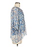 TINA Stephens Blue 3/4 Sleeve Blouse Size M (estimated) - photo 4