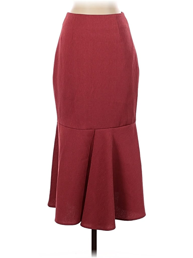 Pre-owned Keepsake Formal Skirt In Burgundy