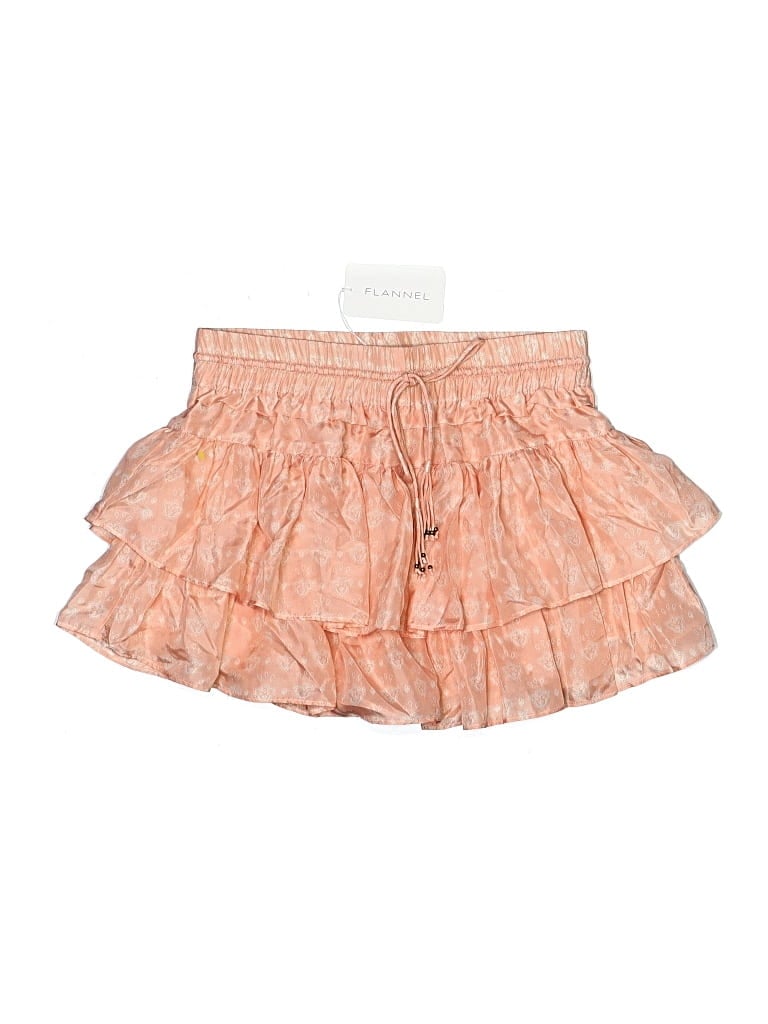 Flannel Shorts In Orange