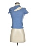 Aqua Blue Short Sleeve Turtleneck Size S - photo 1