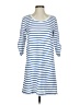 E by Eloise Stripes Blue Casual Dress Size S - photo 1