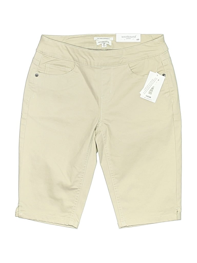 Westbound Khaki Shorts In White