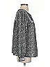 Gap 100% Polyester Gray Black Long Sleeve Blouse Size S - photo 4