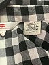 Levi's Checkered-gingham Black Short Sleeve Blouse Size S - photo 7