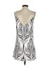Unbranded Graphic Silver Cocktail Dress Size S - photo 2