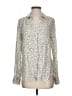 Cloth & Stone 100% Rayon Animal Print Ivory Long Sleeve Blouse Size XS - photo 1