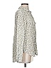 Cloth & Stone 100% Rayon Animal Print Ivory Long Sleeve Blouse Size XS - photo 4