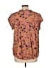 Buffalo by David Bitton 100% Viscose Floral Brown Short Sleeve Blouse Size L - photo 2