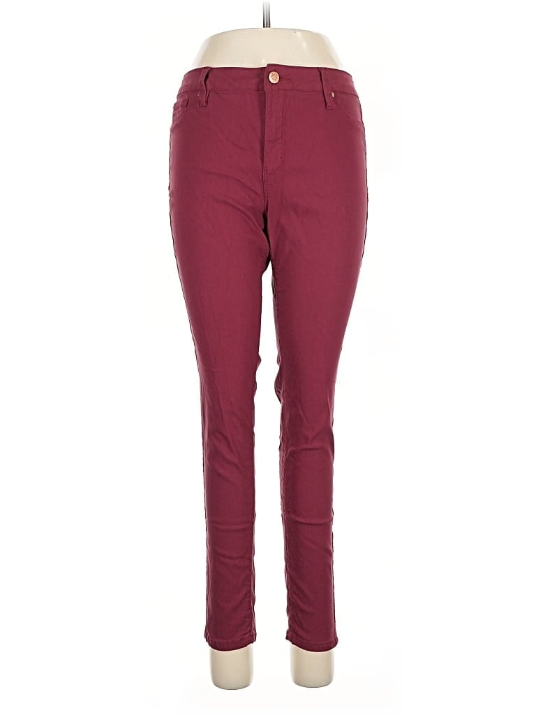 Pre-owned Ymi Jeggings In Burgundy