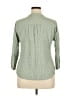 DR2 100% Rayon Green 3/4 Sleeve Blouse Size XL - photo 2