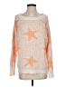 Unbranded Stars Orange Pullover Sweater Size S - photo 1