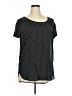 Gap 100% Rayon Stars Black Short Sleeve Top Size XL - photo 1