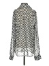 Wishful Park 100% Polyester Chevron-herringbone Silver Long Sleeve Blouse Size S - photo 2