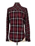 Rails 100% Rayon Plaid Burgundy Long Sleeve Button-Down Shirt Size S - photo 2