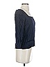 Express 100% Rayon Blue 3/4 Sleeve Blouse Size S - photo 4