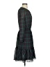 J.Crew 100% Polyester Plaid Green Casual Dress Size S - photo 4