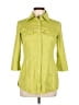 Worth Green 3/4 Sleeve Button-Down Shirt Size 10 - photo 1