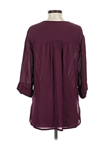 Parker 3/4 Sleeve Silk Top (view 2)