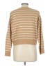 T Tahari Stripes Tan Pullover Sweater Size L - photo 2