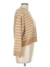 T Tahari Stripes Tan Pullover Sweater Size L - photo 4