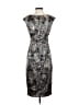 Maggy L Paisley Silver Cocktail Dress Size 4 - photo 2