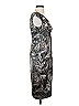 Maggy L Paisley Silver Cocktail Dress Size 4 - photo 4