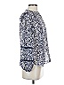 1.State 100% Polyester Blue Long Sleeve Blouse Size XS - photo 4