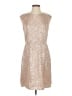 J.Crew 100% Viscose Metallic Silver Cocktail Dress Size 4 - photo 1
